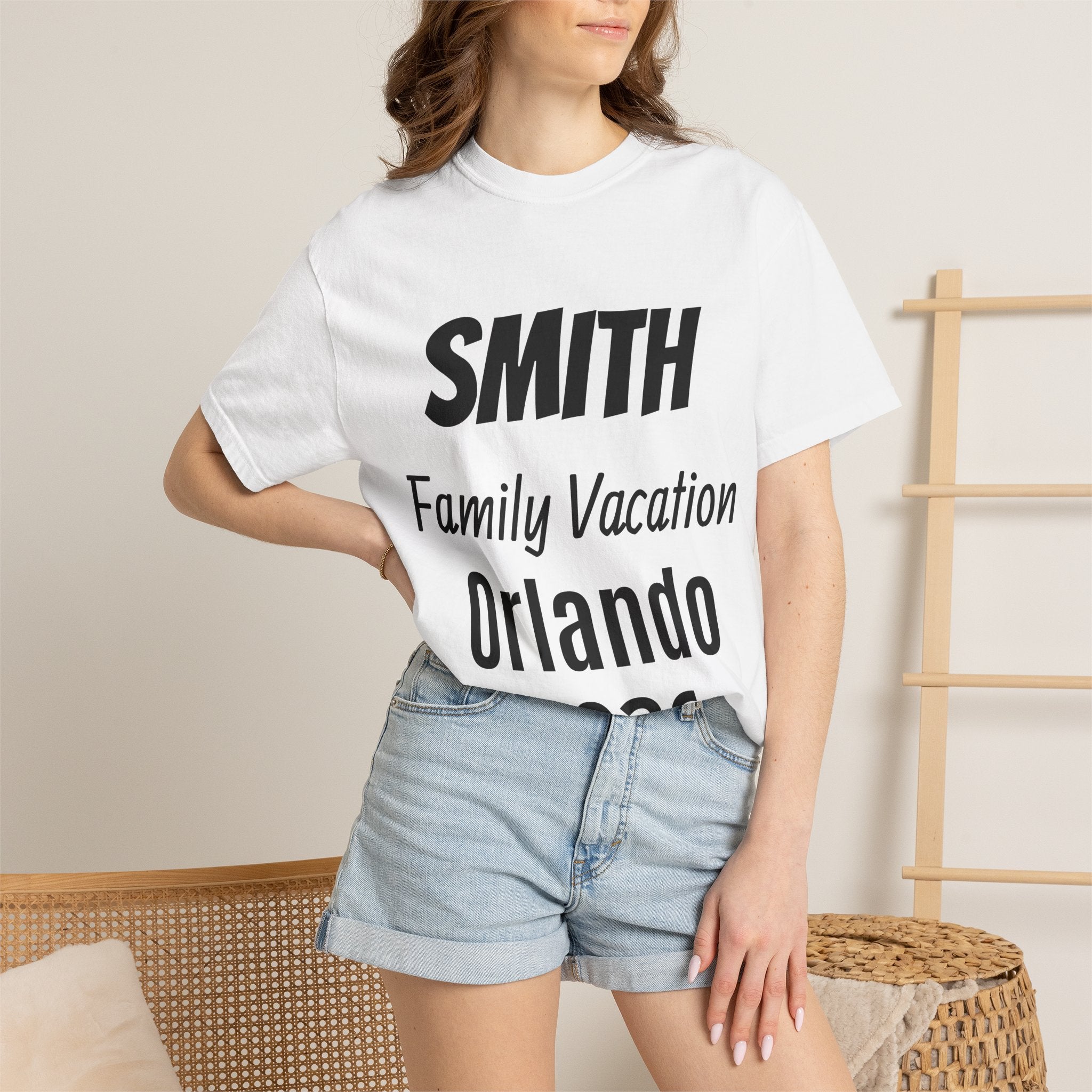 Unisex Garment-Dyed T-shirt - Vacation Personalize Year Place and Name
