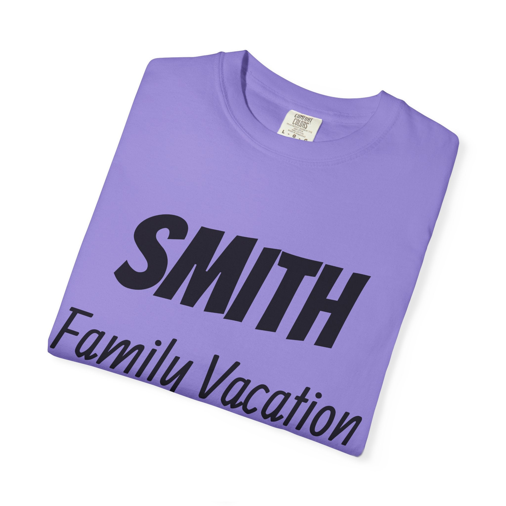 Unisex Garment-Dyed T-shirt - Vacation Personalize Year Place and Name