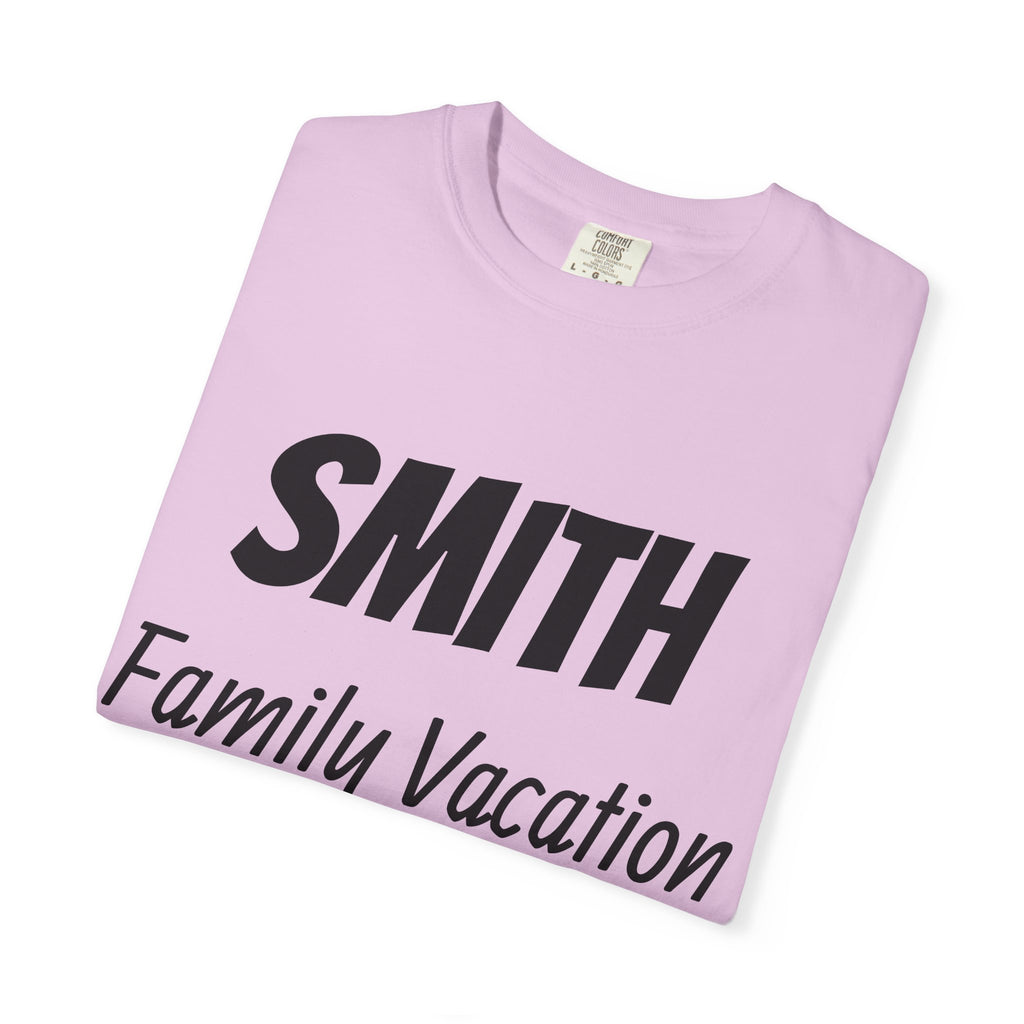 Unisex Garment-Dyed T-shirt - Vacation Personalize Year Place and Name
