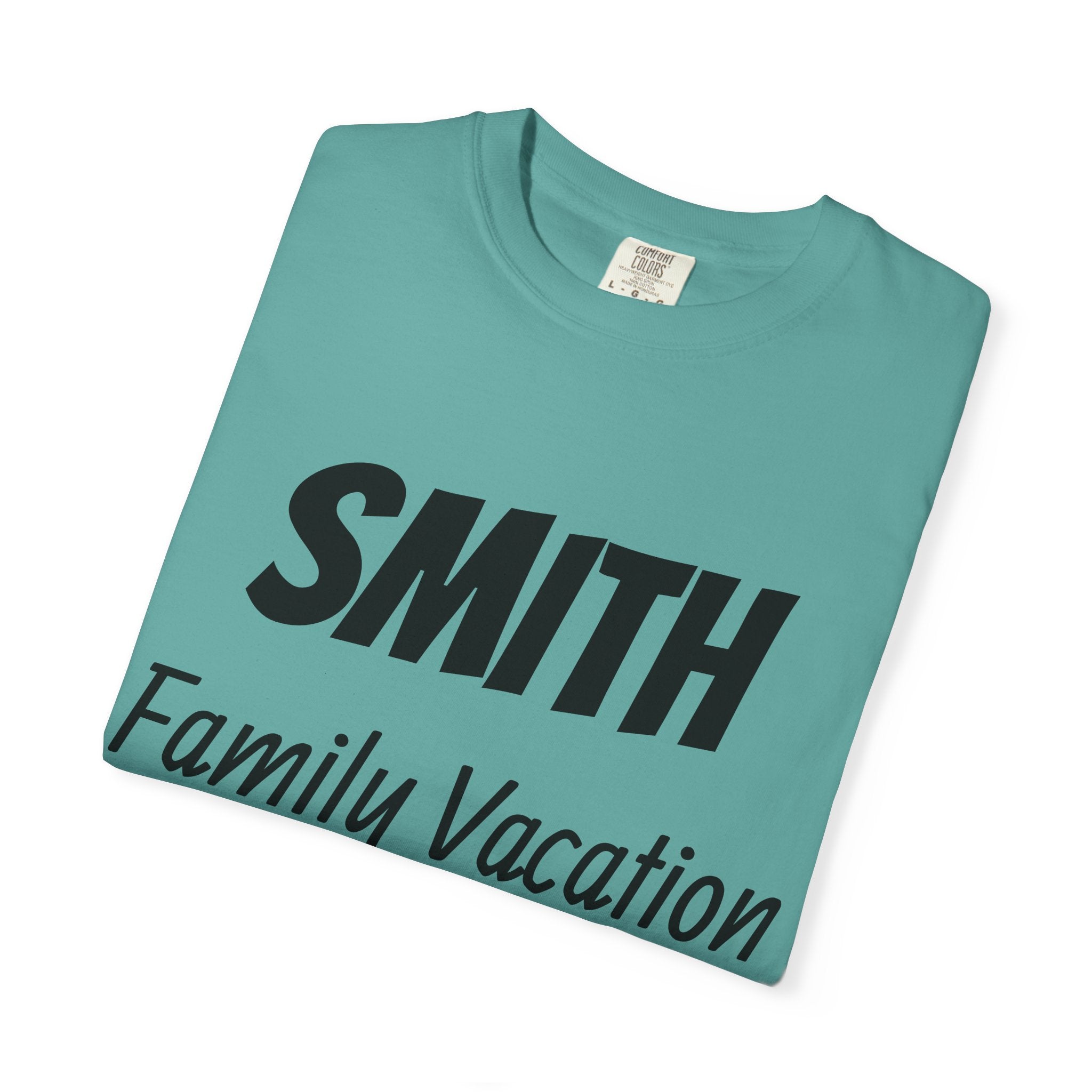 Unisex Garment-Dyed T-shirt - Vacation Personalize Year Place and Name