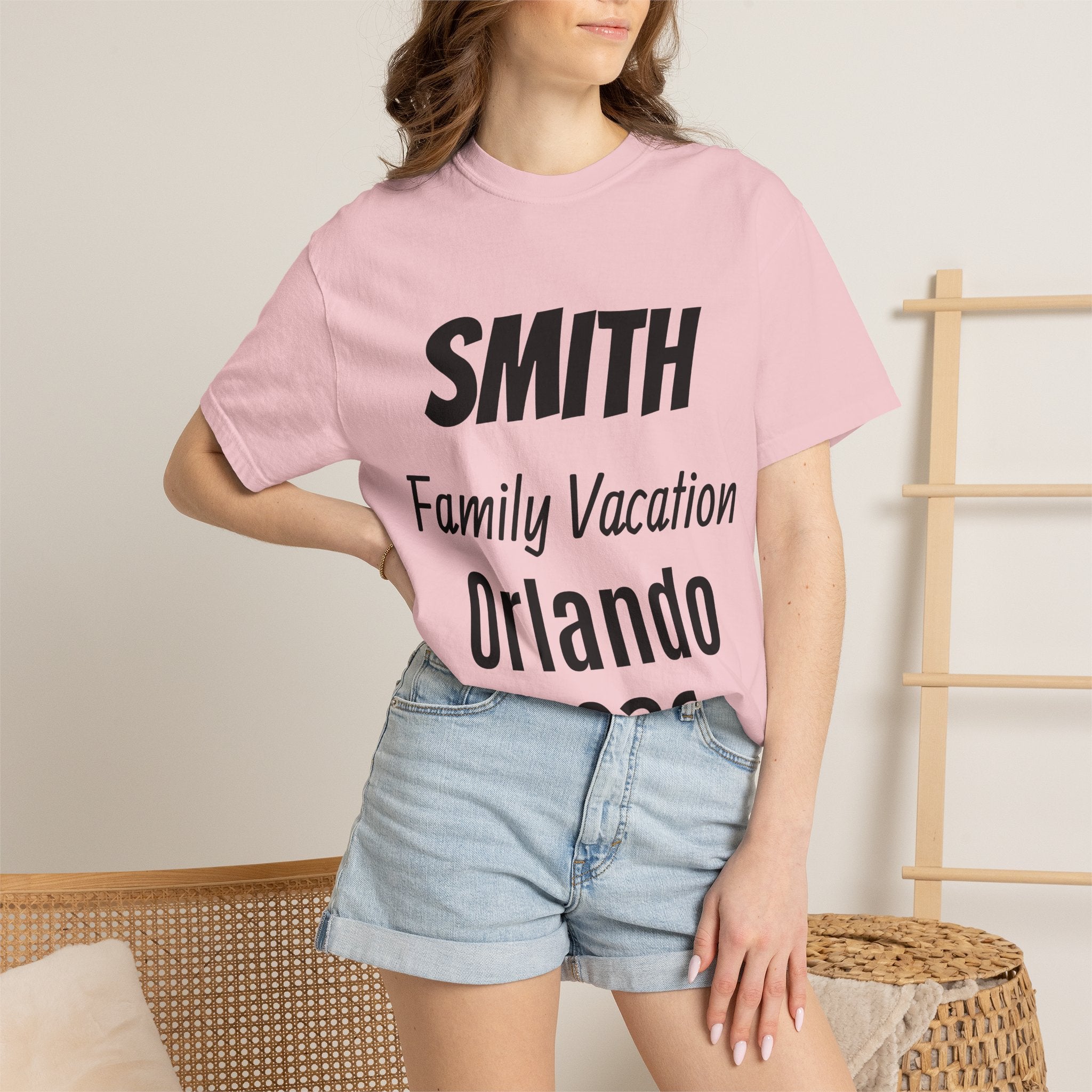 Unisex Garment-Dyed T-shirt - Vacation Personalize Year Place and Name
