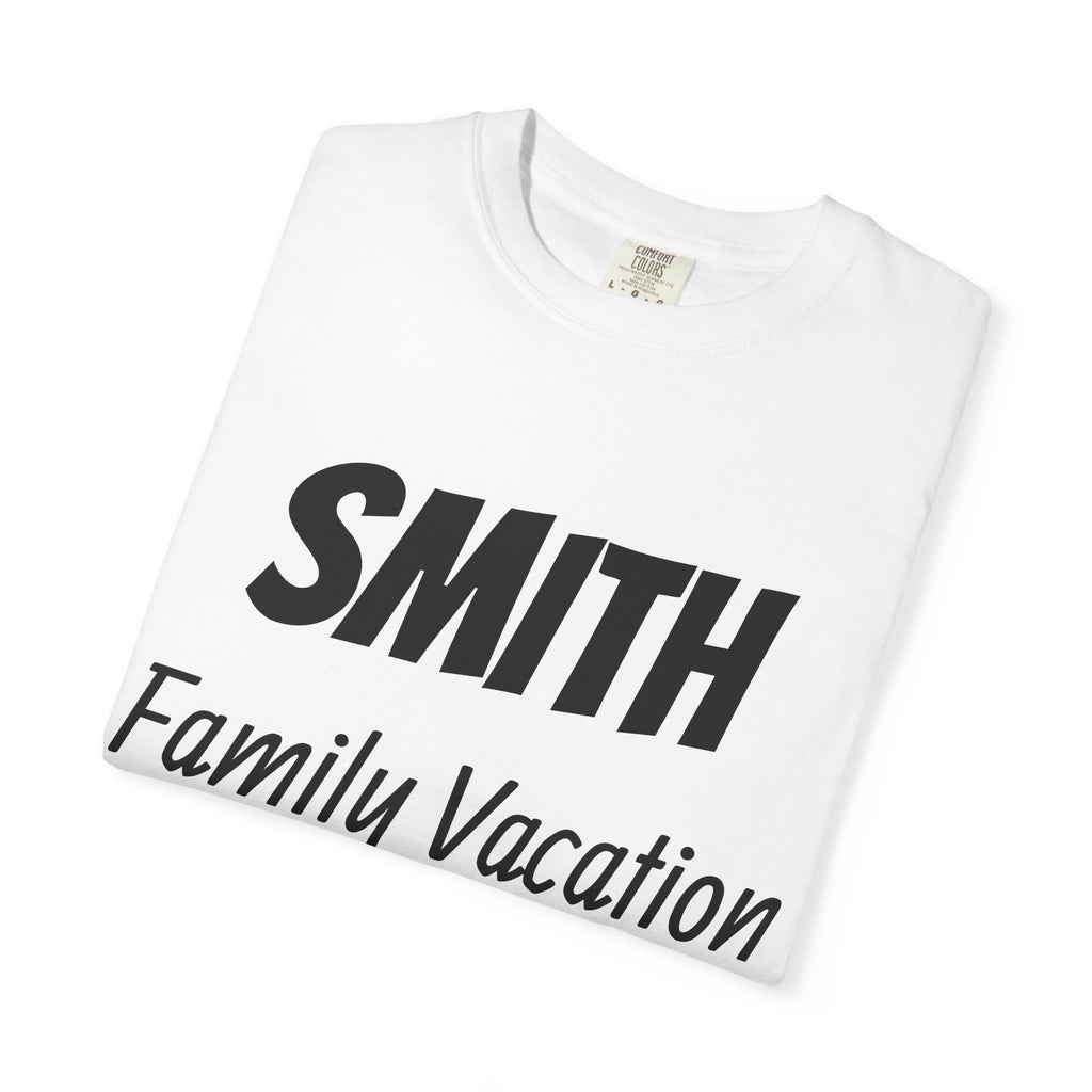 Unisex Garment-Dyed T-shirt - Vacation Personalize Year Place and Name