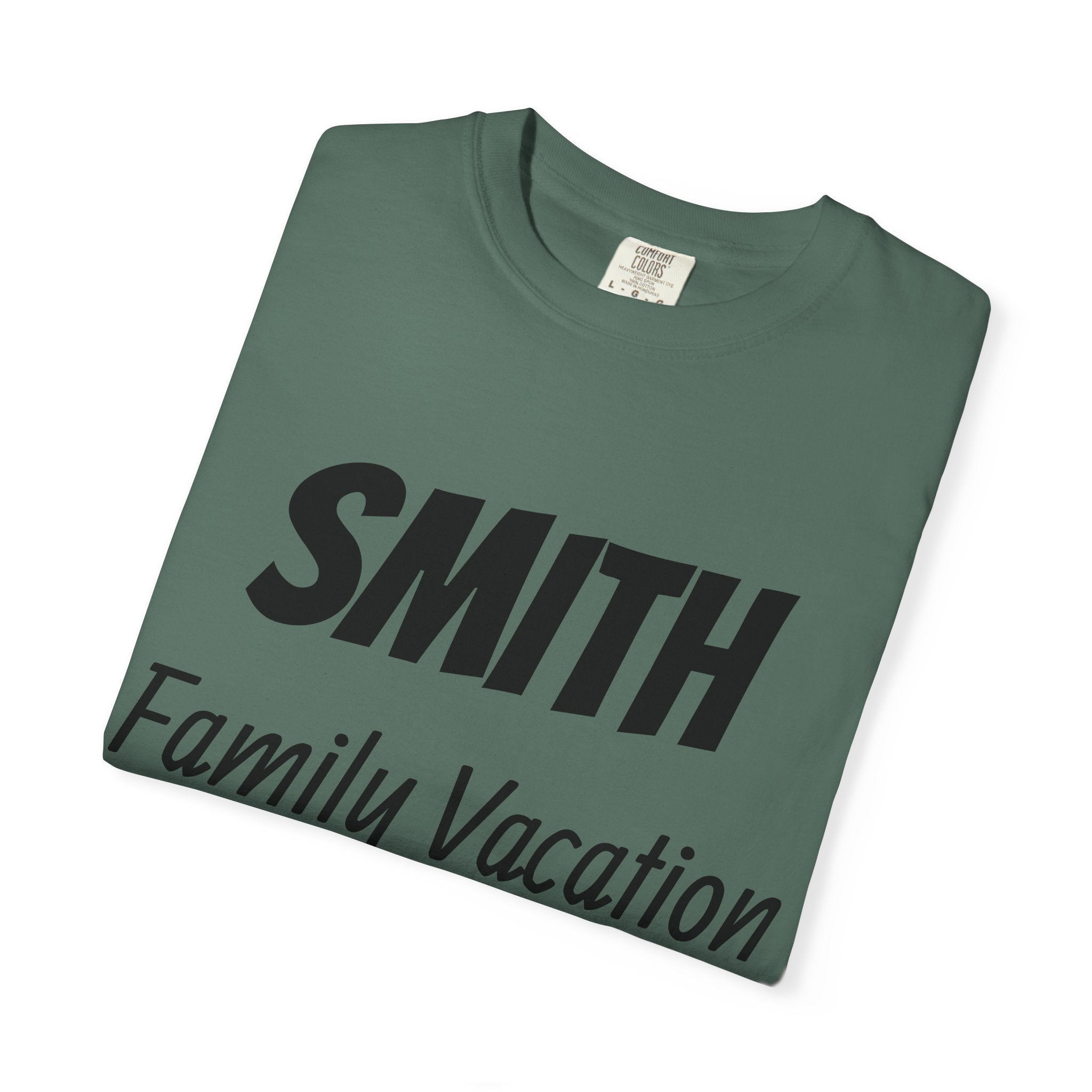 Unisex Garment-Dyed T-shirt - Vacation Personalize Year Place and Name
