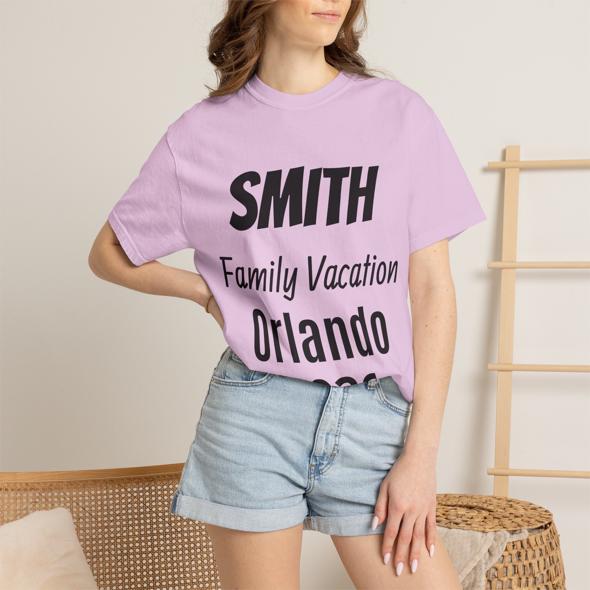 Unisex Garment-Dyed T-shirt - Vacation Personalize Year Place and Name