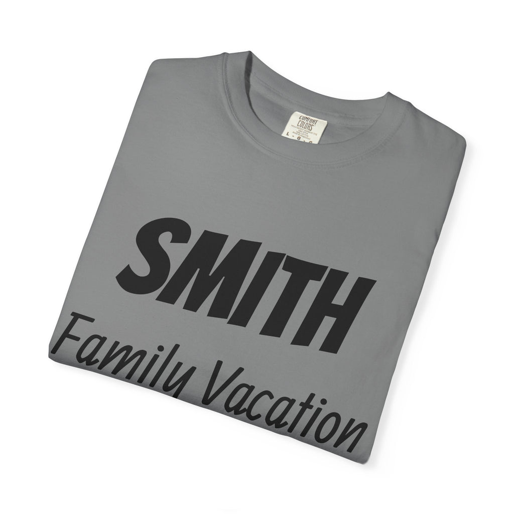Unisex Garment-Dyed T-shirt - Vacation Personalize Year Place and Name