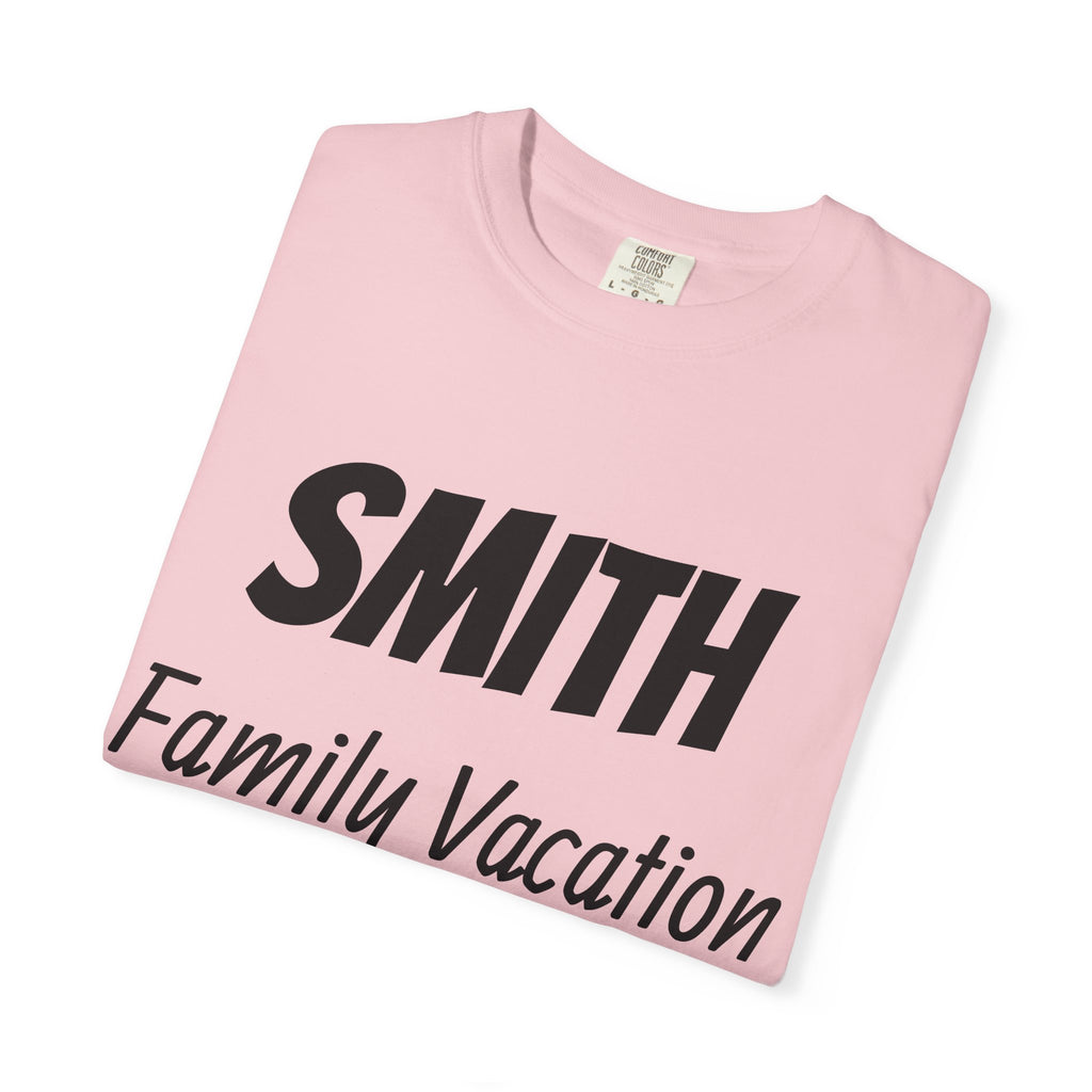 Unisex Garment-Dyed T-shirt - Vacation Personalize Year Place and Name
